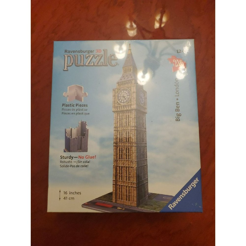 Ravensburger Big Ben 216 Piece 3D‎ Puzzle